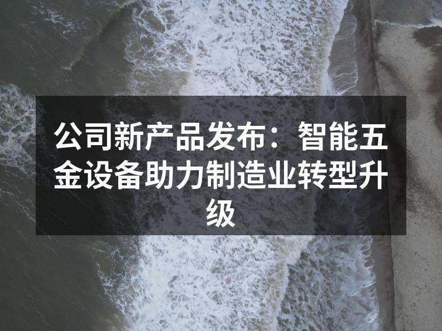 新智能五金设备展示